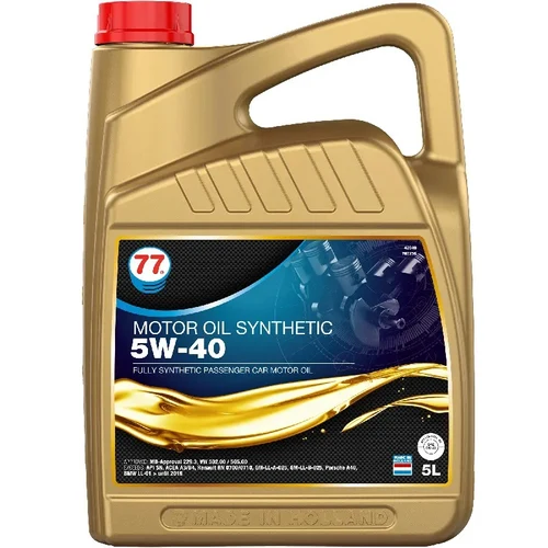 Автомобильное моторное масло Oil Synthetic 5W40 5L / 77Lubricants